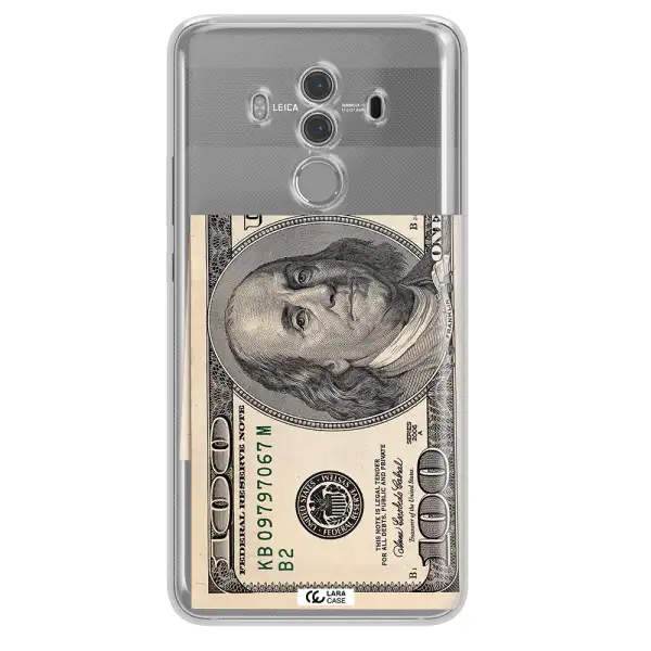 A Close-Up Of A Money Bill Huawei Mate 10 Pro Clear Tpu Case