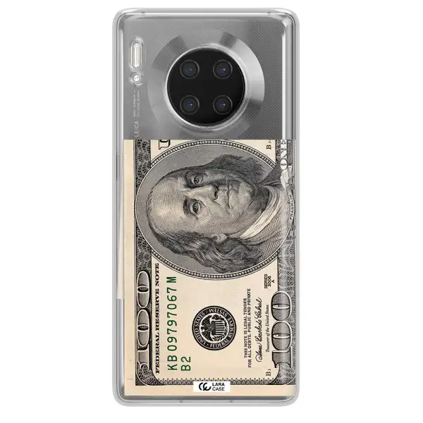 A Close-Up Of A Money Bill Huawei Mate 30 Pro Clear Tpu Case