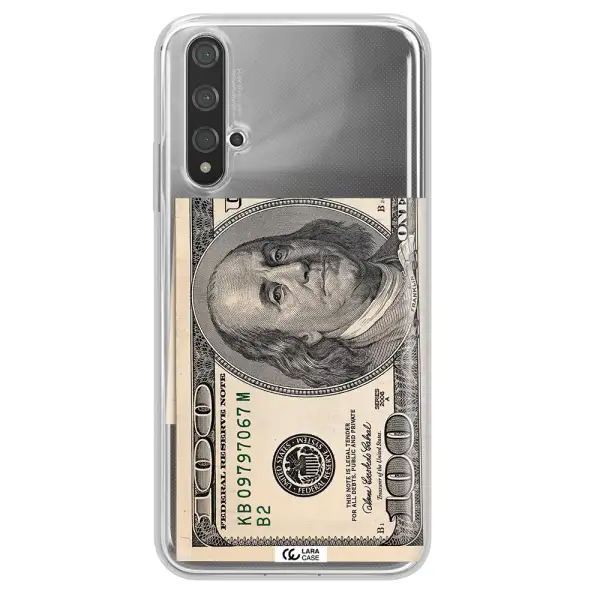 A Close-Up Of A Money Bill Huawei Nova 5T Clear Tpu Case