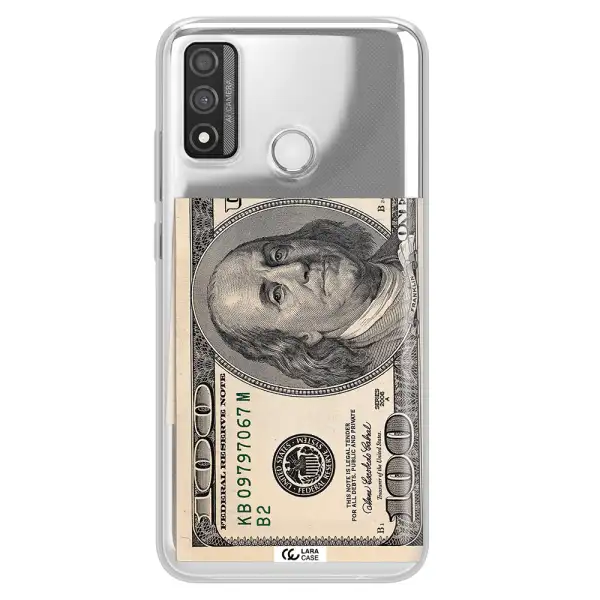 A Close-Up Of A Money Bill Huawei P Smart 2020 Clear Tpu Case