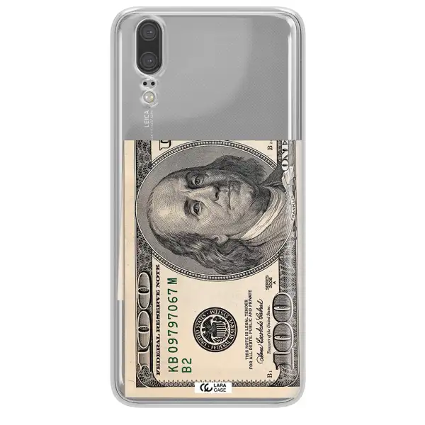 A Close-Up Of A Money Bill Huawei P20 Clear Tpu Case
