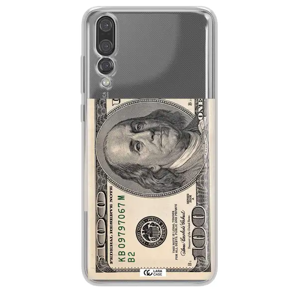 A Close-Up Of A Money Bill Huawei P20 Pro Clear Tpu Case