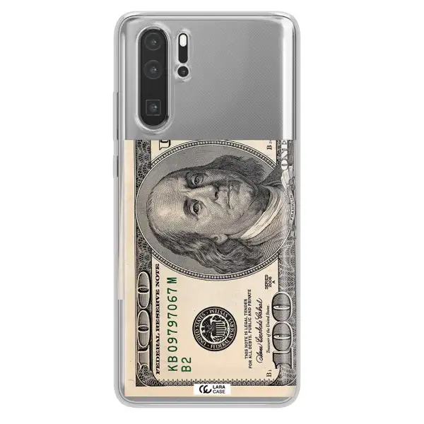A Close-Up Of A Money Bill Huawei P30 Pro Clear Tpu Case