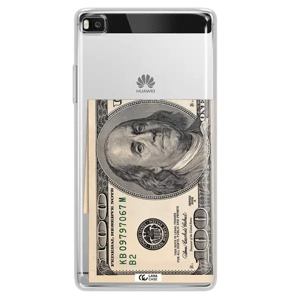 A Close-Up Of A Money Bill Huawei P8 Clear Tpu Case