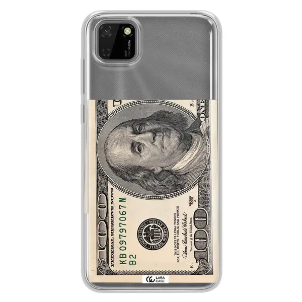 A Close-Up Of A Money Bill Huawei Y5P Clear Tpu Case