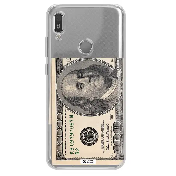A Close-Up Of A Money Bill Huawei Y6 2019 Clear Tpu Case