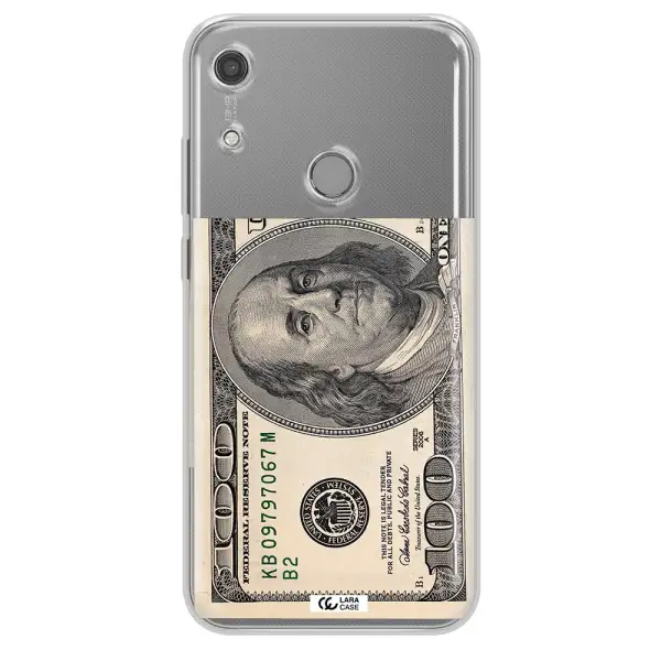 A Close-Up Of A Money Bill Huawei Y6S Clear Tpu Case