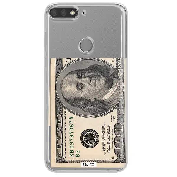 A Close-Up Of A Money Bill Huawei Y7 Prime 2018 Clear Tpu Case