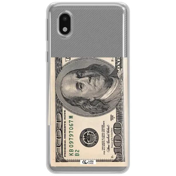 A Close-Up Of A Money Bill Samsung A01 Core Clear Tpu Case