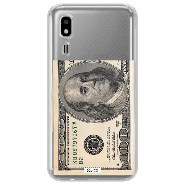 A Close-Up Of A Money Bill Samsung A2 Core Clear Tpu Case