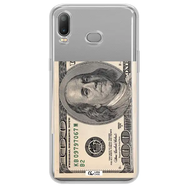 A Close-Up Of A Money Bill Samsung A6S Clear Tpu Case
