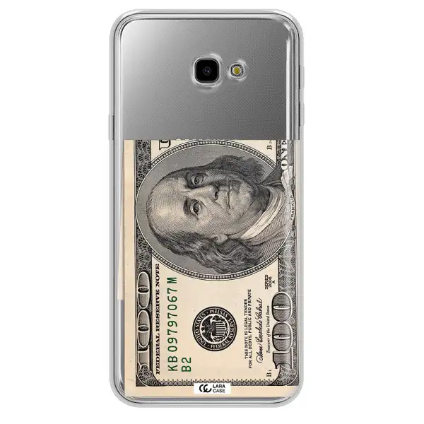A Close-Up Of A Money Bill Samsung J4 Plus Clear Tpu Case