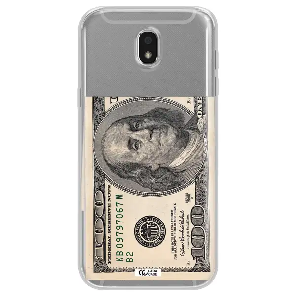 A Close-Up Of A Money Bill Samsung J5 2017 Clear Tpu Case