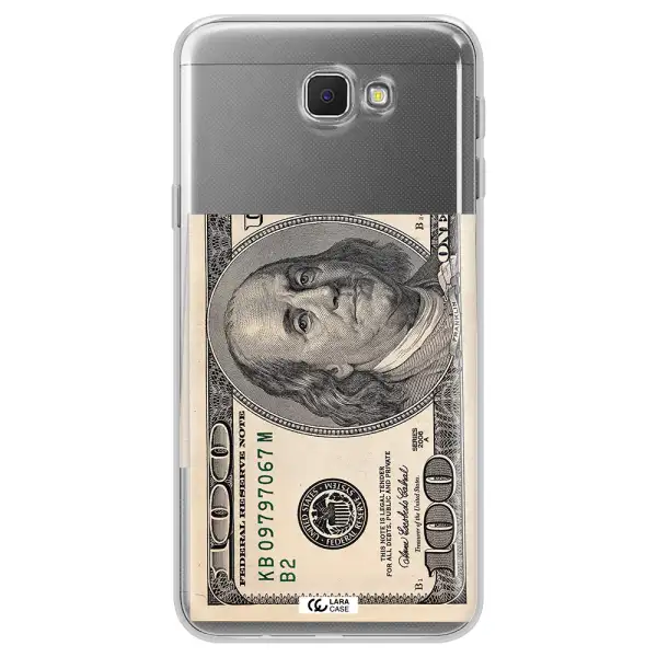 A Close-Up Of A Money Bill Samsung J5 Prime Clear Tpu Case