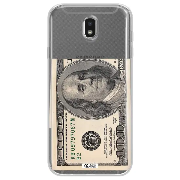A Close-Up Of A Money Bill Samsung J7 Pro Clear Tpu Case