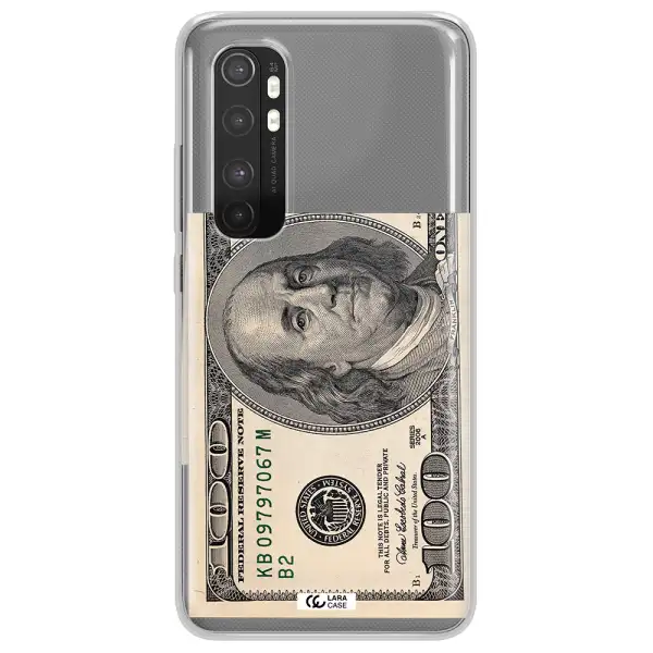 A Close-Up Of A Money Bill Xiaomi Mi Note 10 Lite Clear Tpu Case