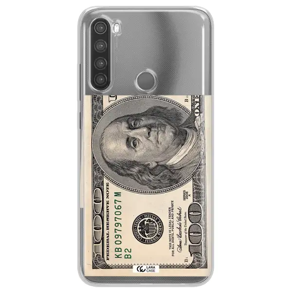 A Close-Up Of A Money Bill Xiaomi Note 8 Clear Tpu Case
