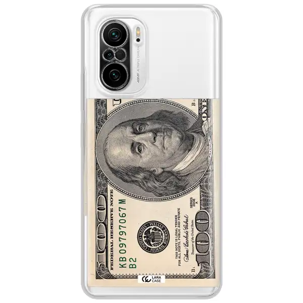 A Close-Up Of A Money Bill Xiaomi Poco F3 Clear Tpu Case