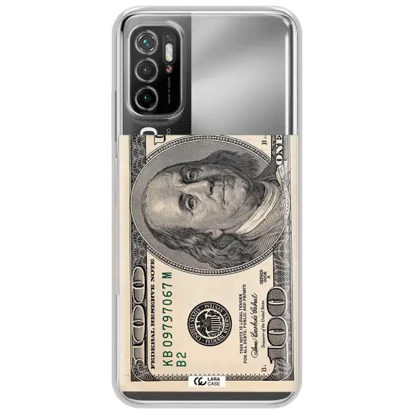 A Close-Up Of A Money Bill Xiaomi Poco M4 Pro 5G Clear Tpu Case