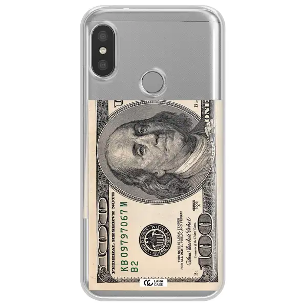 A Close-Up Of A Money Bill Xiaomi Redmi 6 Pro Clear Tpu Case