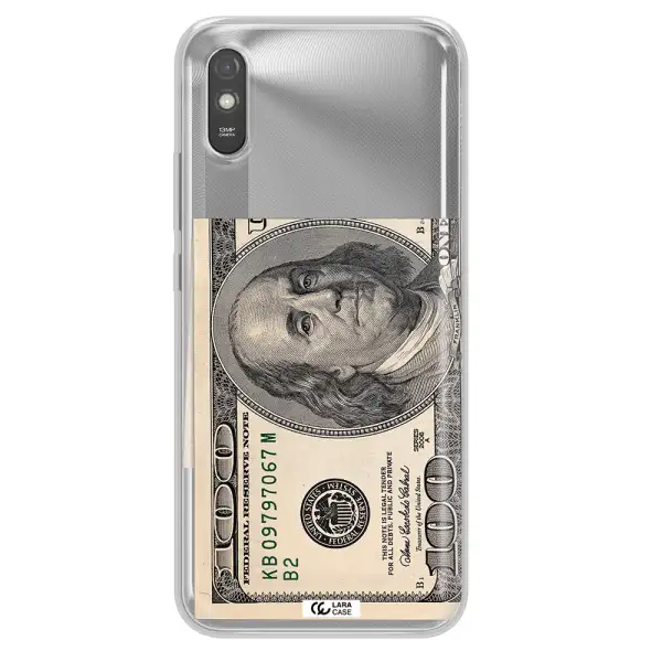 A Close-Up Of A Money Bill Xiaomi Redmi 9A Clear Tpu Case