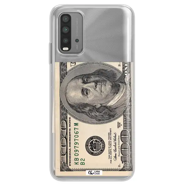 A Close-Up Of A Money Bill Xiaomi Redmi 9T Clear Tpu Case
