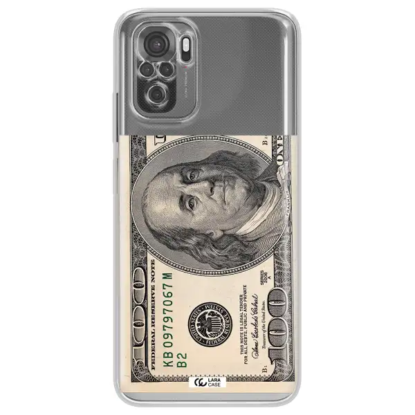 A Close-Up Of A Money Bill Xiaomi Redmi Note 10S Clear Tpu Case