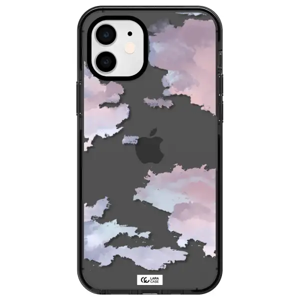 a close-up of a cloud Apple iPhone 11 impact Smoke Black Case