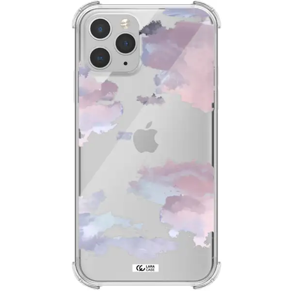 a close-up of a cloud Apple iPhone 11 pro Clear PC Case
