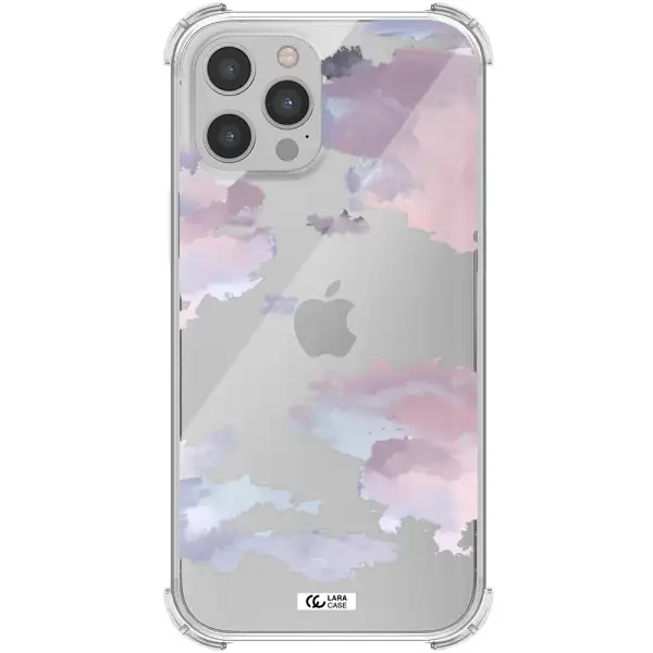 a close-up of a cloud Apple iPhone 12 pro Clear PC Case