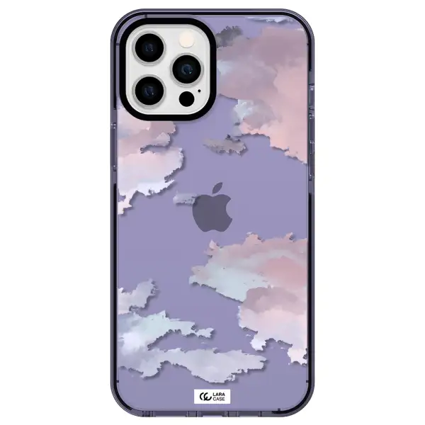 a close-up of a cloud Apple iPhone 12 pro max impact Lilac Case