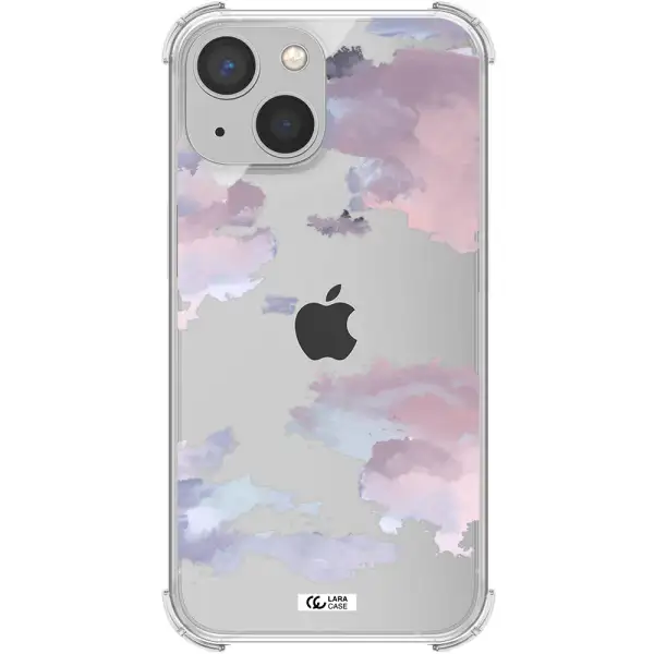 a close-up of a cloud Apple iPhone 13 Clear PC Case