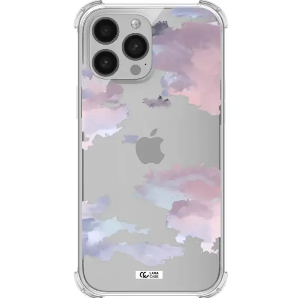 a close-up of a cloud Apple iPhone 13 Pro Clear PC Case