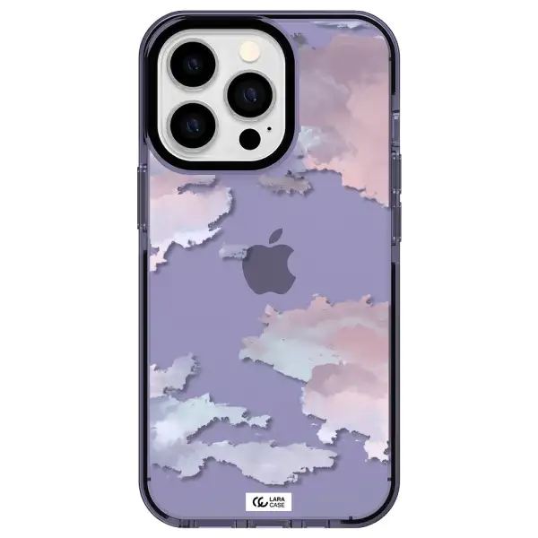 a close-up of a cloud Apple iPhone 13 Pro impact Lilac Case