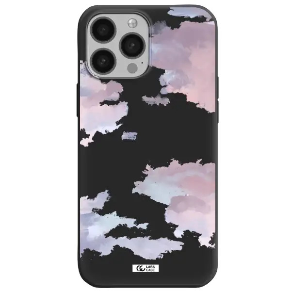 a close-up of a cloud Apple iPhone 13 Pro Max Silicone black Case