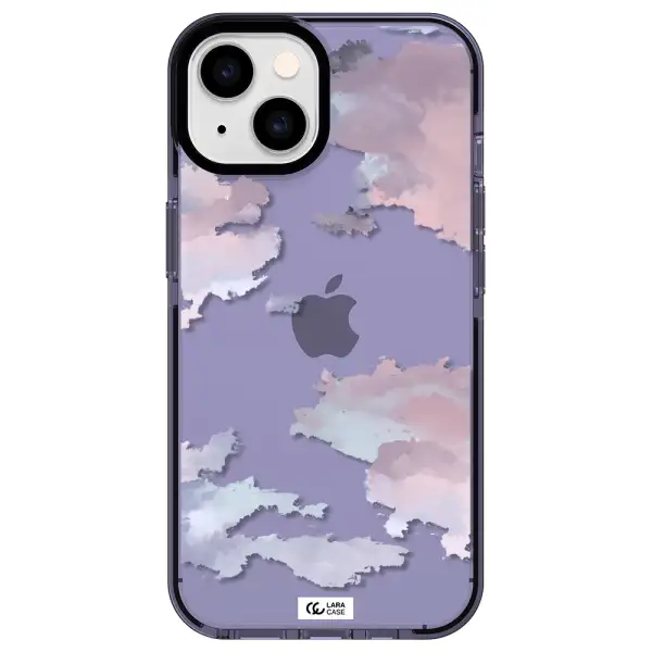a close-up of a cloud Apple iPhone 14 impact Lilac Case