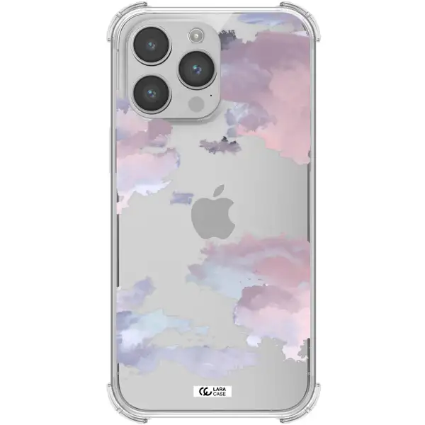 a close-up of a cloud Apple iPhone 14 pro max Clear PC Case