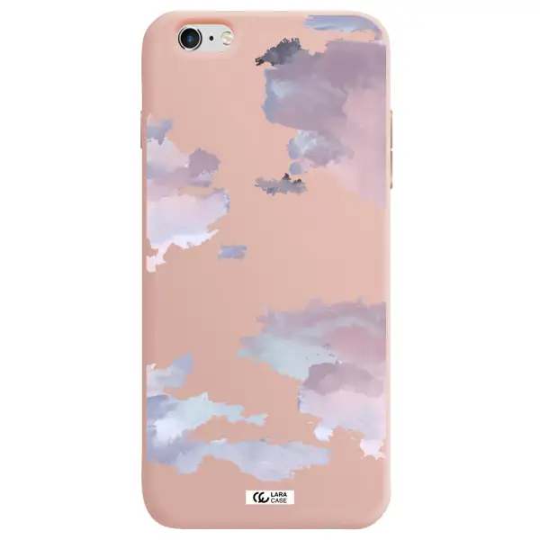 a close-up of a cloud Apple iPhone 6 s plus Silicone pastel pink Case