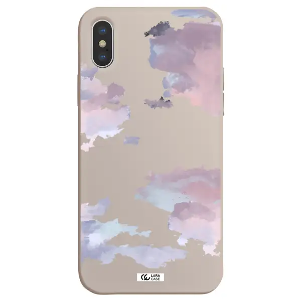 a close-up of a cloud Apple iPhone X Silicone Stone Case