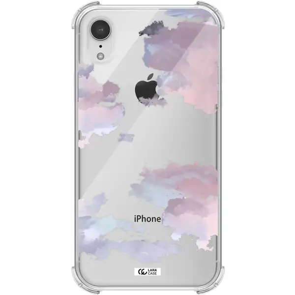 a close-up of a cloud Apple iPhone XR Clear PC Case