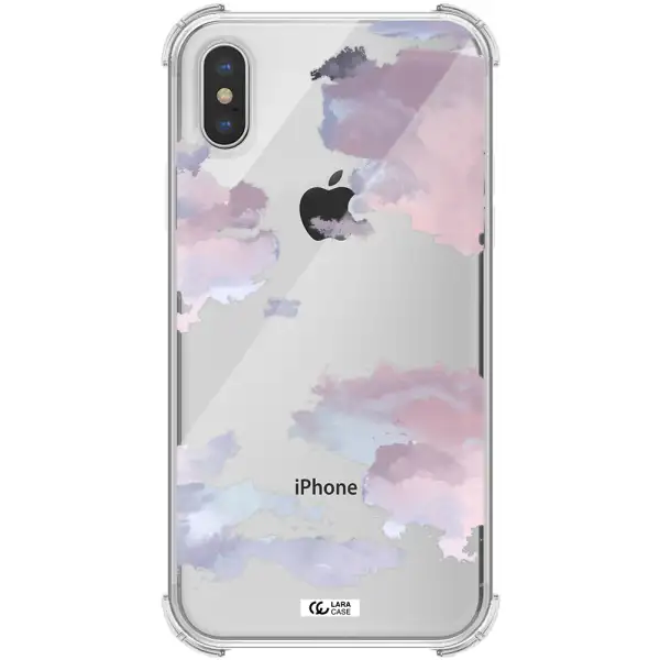 a close-up of a cloud Apple iPhone XS max Clear PC Case