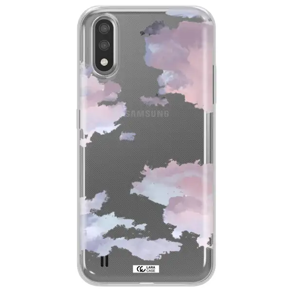 A Close-Up Of A Cloud Samsung A01 Clear Tpu Case
