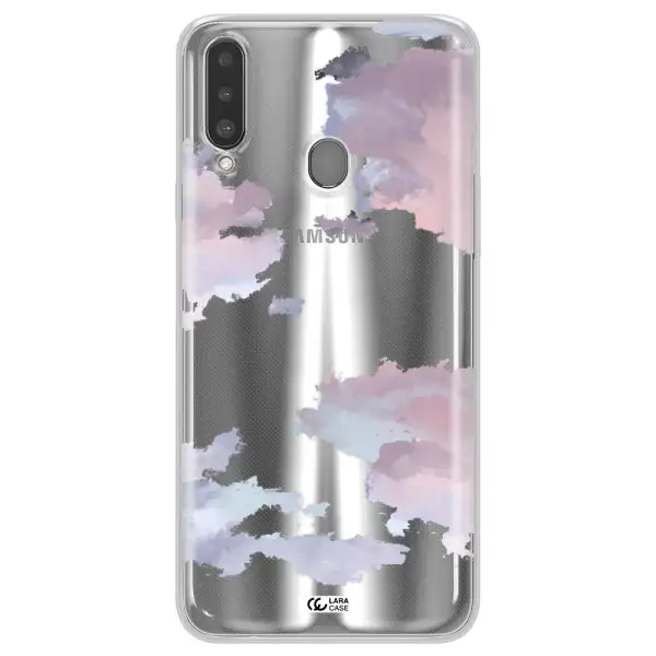 A Close-Up Of A Cloud Samsung A20S Clear Tpu Case