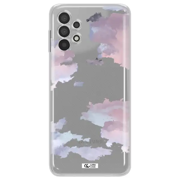 A Close-Up Of A Cloud Samsung A32 Clear Tpu Case
