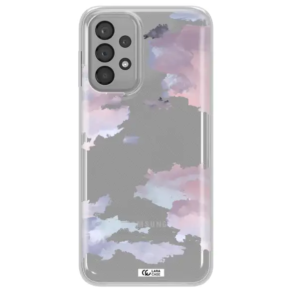 A Close-Up Of A Cloud Samsung A33 Clear Tpu Case