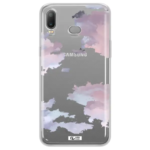 A Close-Up Of A Cloud Samsung A6S Clear Tpu Case