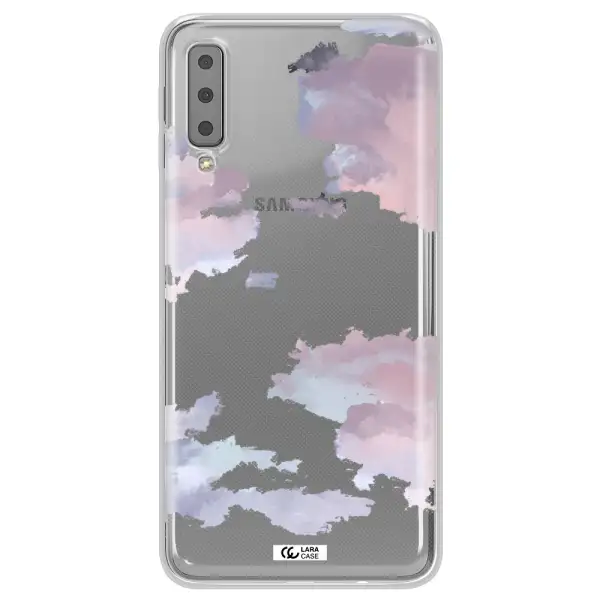 A Close-Up Of A Cloud Samsung A7 2018 Clear Tpu Case