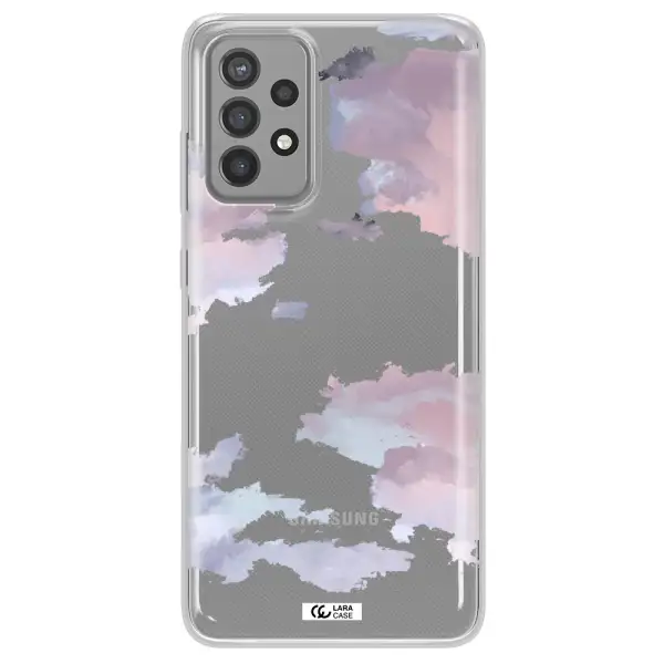 A Close-Up Of A Cloud Samsung A72 Clear Tpu Case