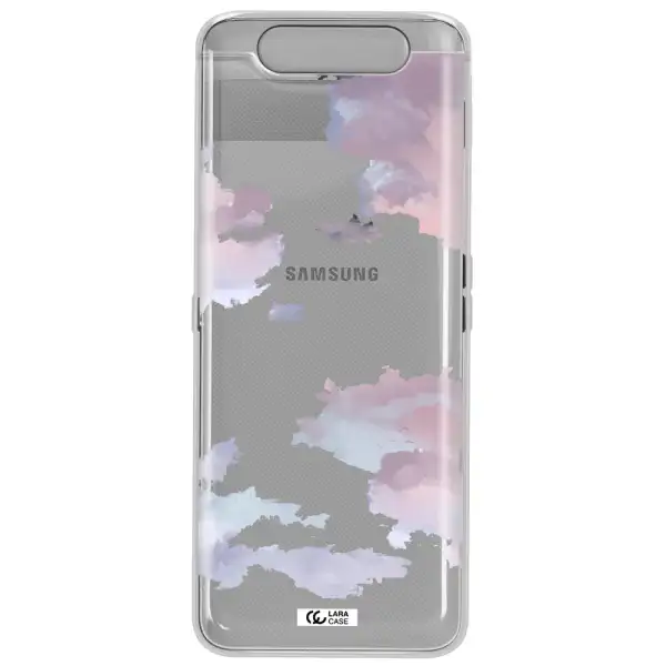 A Close-Up Of A Cloud Samsung A80 Clear Tpu Case