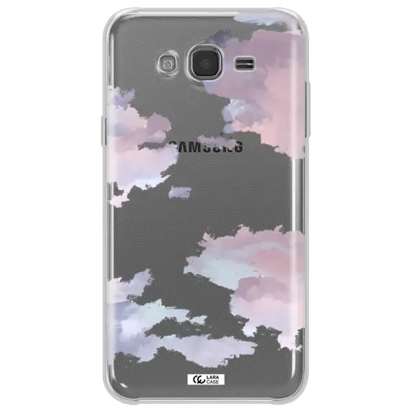 A Close-Up Of A Cloud Samsung J7 Core Clear Tpu Case